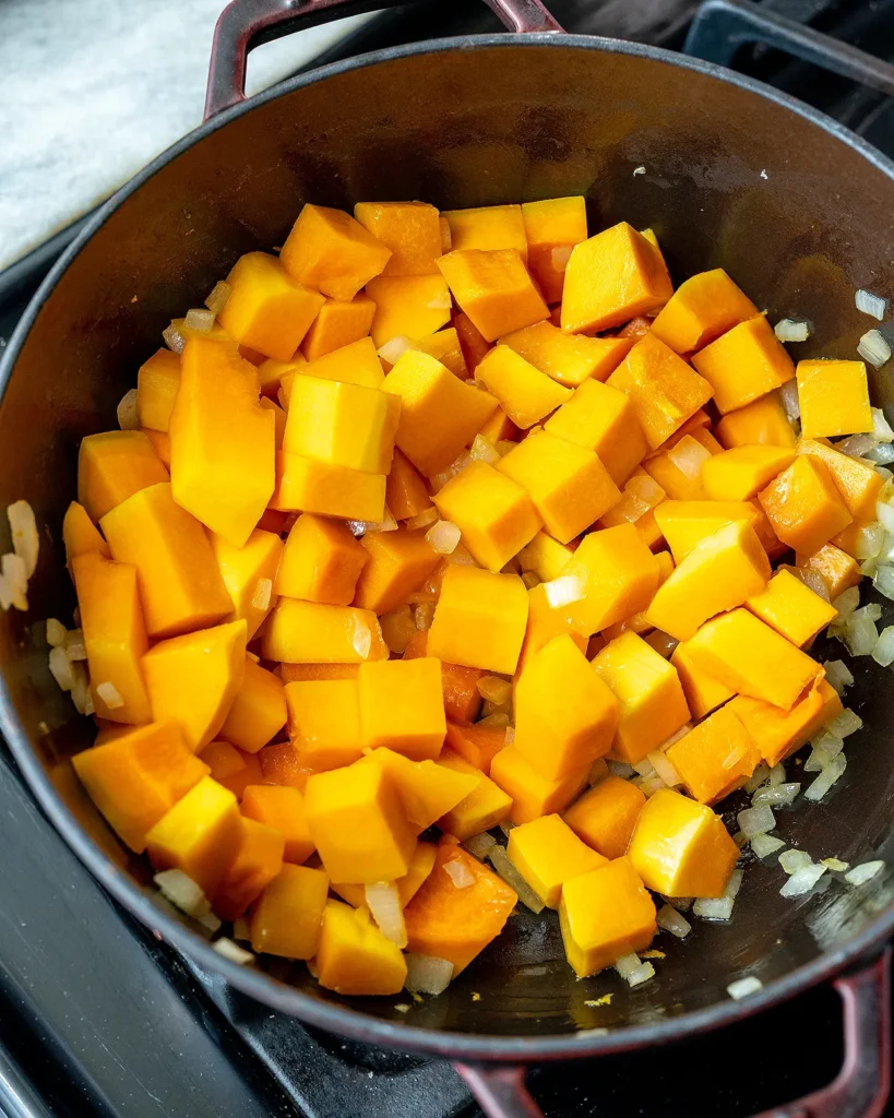 Saute butternut squash