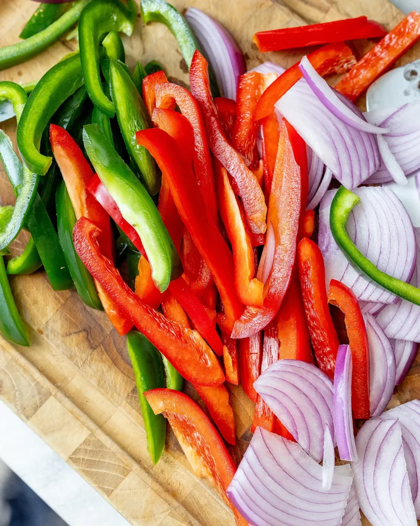 Sliced vegetables
