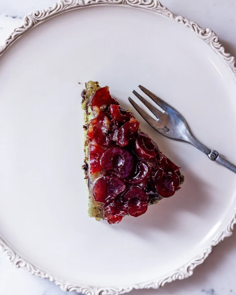Spumoni Upside-Down Cake